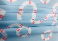 Vải in kỹ thuật số 85% Polyester cho áo tắm Sky Blue Bơi vòng 200GSM