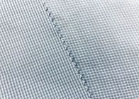 100% vải áo sơ mi polyester Gingham Warp dệt kim màu xám kiểm tra 130GSM