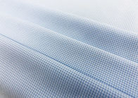 100% Polyester áo vải dệt kim sợi dọc cho công nhân Kiểm tra màu xanh