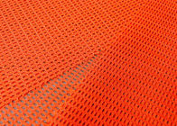 90GM 100% vải lưới polyester cho giày neon Màu đỏ cam