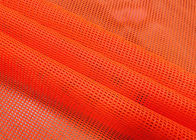 90GM 100% vải lưới polyester cho giày neon Màu đỏ cam