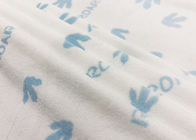 92 Phần trăm Polyester 8 Phần trăm Spandex siêu mềm cho dấu chân em bé màu xanh 260GSM