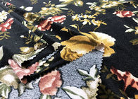 240GM Polyester Velvet Fabric / Micro Velvet Fabric Night Garden Color