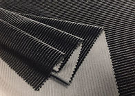 220GSM Vải co giãn 93% Polyester cho quần áo Sofa Đen