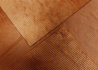 Polyester Corduroy Upholstery Vải Ocher Màu thời trang Trọng lượng 230GSM