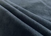 Vải nhung màu xám Polyester / 220GSM Dệt vải nhung mịn