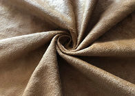 130GSM 100% vải polyester chải lông cho quần áo Thời trang màu nâu