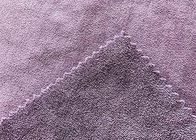 400GSM Chất liệu da lộn đôi 92% Polyester cho quần áo Taro màu tím