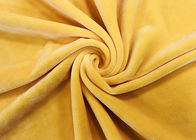 Chất liệu vải nhung màu vàng đậm 280GSM 92% Polyester Microfiber Velvet