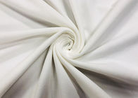 210GSM Trọng lượng chải dệt vải 82% Polyester sợi dọc đan màu trắng