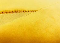 Vải đồ chơi sang trọng 210GSM / 100% Polyester Plush Fabric Màu vàng vàng