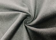 210GSM Ấm 100% Polyester ngang mặt sau chải Poly dệt vải cho quần áo thạch màu xám