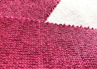 Loop Gagt Chải vải dệt kim cho áo thun màu hồng 300GSM 100% Polyester