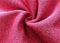 Loop Gagt Chải vải dệt kim cho áo thun màu hồng 300GSM 100% Polyester