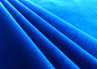 Vải nhung mềm 100% Polyester 100GSM cho hàng dệt gia đình Màu xanh hoàng gia
