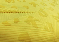 210GSM Mềm 100% Polyester Chữ nổi Bảng chữ cái Vải Micro Velvet - Vàng
