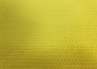 210GSM Mềm mại 100% Polyester Hoa văn nổi Vải nhung siêu nhỏ cho hàng dệt gia dụng - Màu vàng