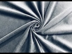 200GSM Polyester Velvet Fabric Cationic Ducth cho ghế sofa Màu xám Twill