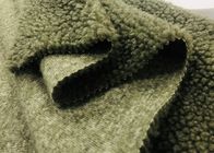 Vải chăn mềm 150cm / Vải lông cừu Woollike Sherpa Màu xanh ô liu