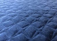 Vải nhung hai lớp cho bộ đồ giường Navy Blue 320GSM 93% Polyester