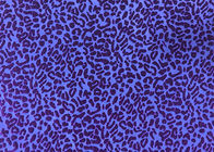 220GSM 94% Polyester Burnt Out Velvet Fabric for May Purple Leopard Print