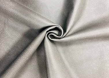 Hiệu ứng da 100% Polyester Vải nỉ Xám cho các dự án bọc