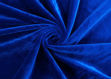 250GSM Vải đồ chơi sang trọng / Dệt mềm sang trọng Warp dệt kim Màu xanh hoàng gia
